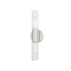 Hudson Valley Lighting Cecily 2 Light Small Wall Sconce Polished Nickel