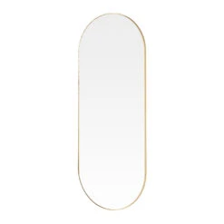 Olivia's Andora Oval Wall Mirror In Gold