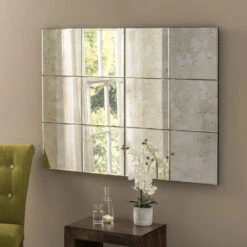 Olivia's Mongolia Wall Mirror In Molted Antique