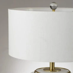 Andrew Martin Bubble Table Lamp White/Bronze -Best Home Decor Store 102641 bubble white bronze detail