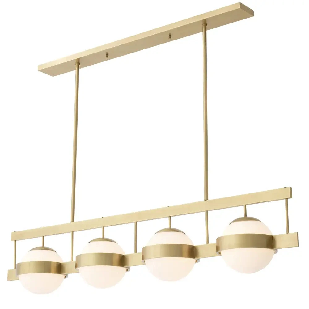 Eichholtz Biba Chandelier In Antique Brass Finish 4 Eichholtz Biba Chandelier In Antique Brass Finish - Image 4