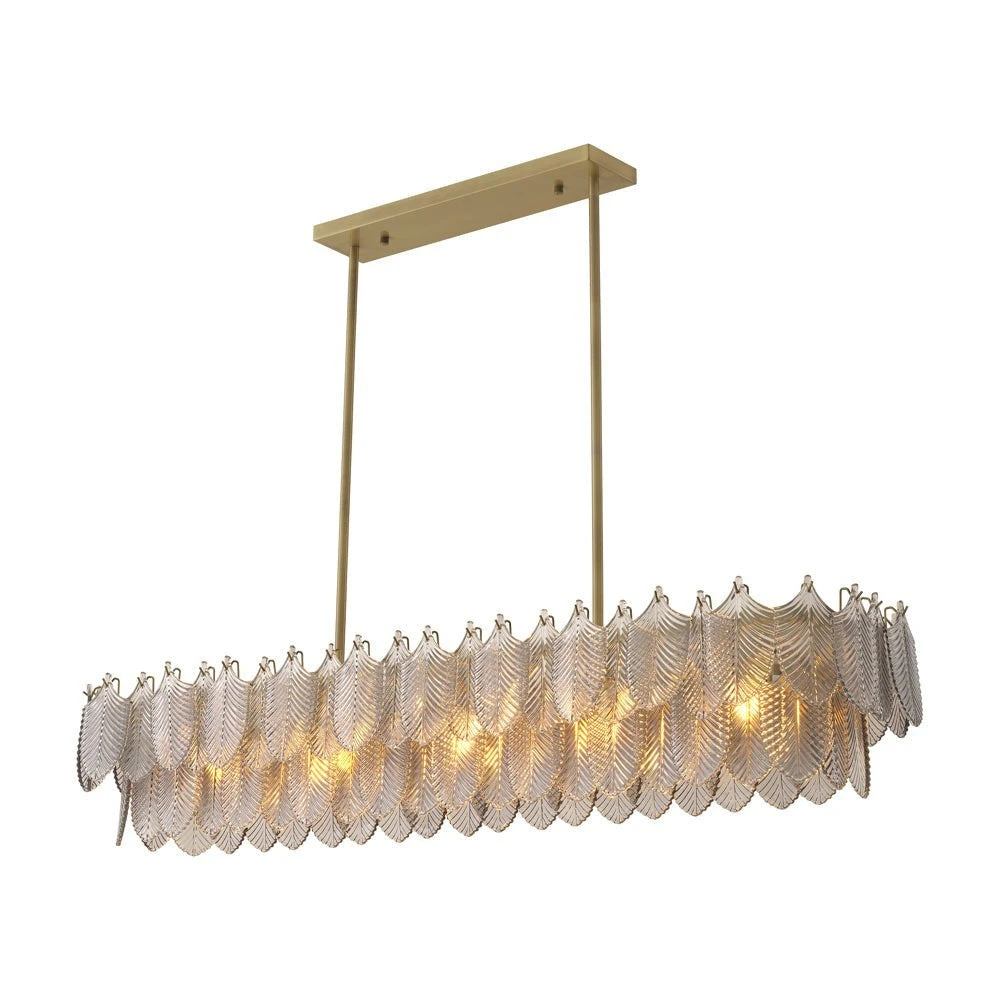 Eichholtz Verbier Rectangular Chandelier In Light Brushed Brass 1 Eichholtz Verbier Rectangular Chandelier In Light Brushed Brass