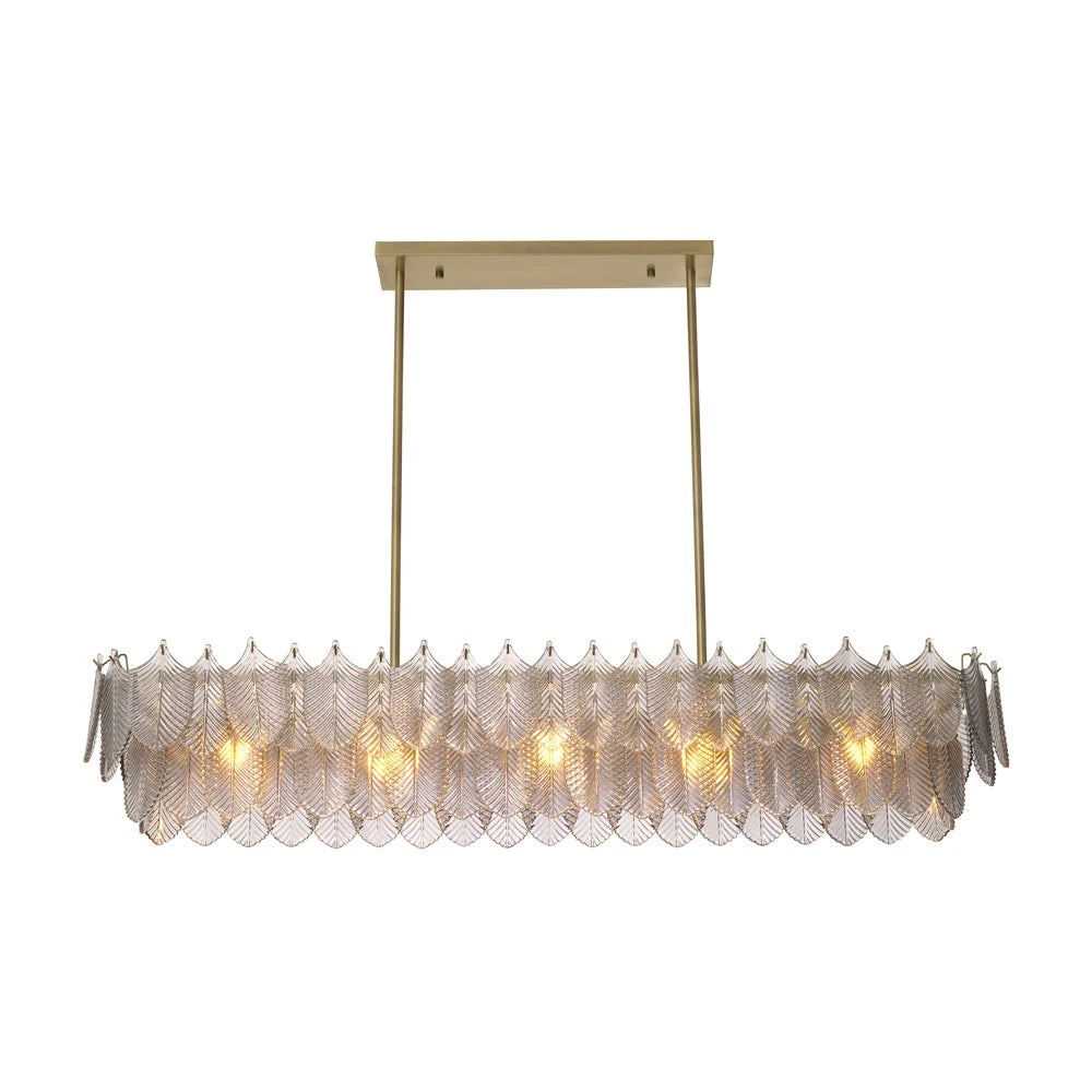 Eichholtz Verbier Rectangular Chandelier In Light Brushed Brass 3 Eichholtz Verbier Rectangular Chandelier In Light Brushed Brass - Image 3