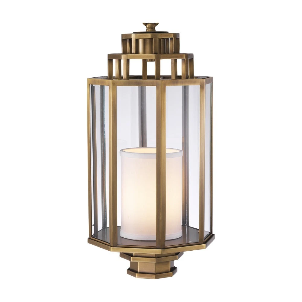 Eichholtz Monticello Lantern 24 Cm In Antique Brass 2 Eichholtz Monticello Lantern 24 Cm In Antique Brass - Image 2