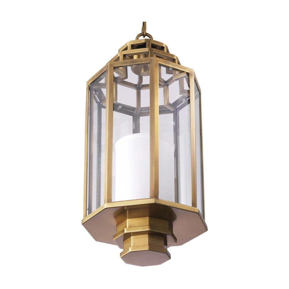 Eichholtz Monticello Lantern 24 Cm In Antique Brass 4 Eichholtz Monticello Lantern 24 Cm In Antique Brass - Image 4