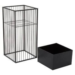 Premier® Olivia's Amaris Square Floor Standing Planter Black -Best Home Decor Store 1411662 0200