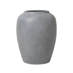 Broste Copenhagen Ray Floor Vase In Charcoal