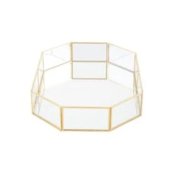 Premier® Olivia's Ella Octagonal Cosmetics Tray In Glass 7 Premier® Olivia's Ella Octagonal Cosmetics Tray In Glass -Best Home Decor Store 1601831 0200