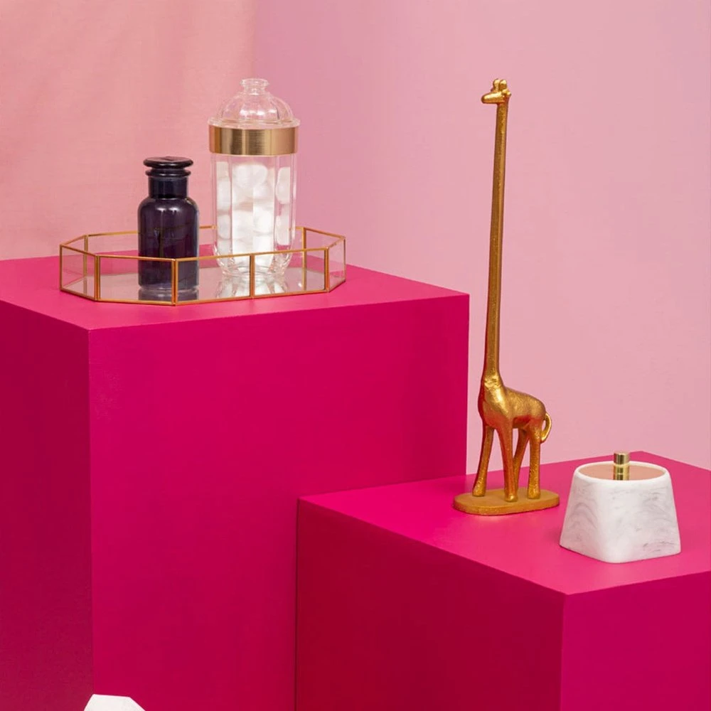 Premier® Olivia's Ella Octagonal Cosmetics Tray In Glass 4 Premier® Olivia's Ella Octagonal Cosmetics Tray In Glass - Image 4