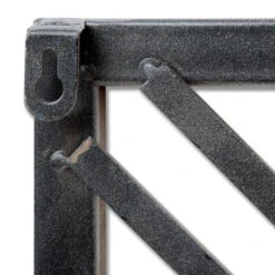 Hill Interiors Rectangular Skeleton Wall Clock In Silver -Best Home Decor Store 17859 02