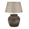 Hill Interiors Castello Ceramic Table Lamp In Aged Stone
