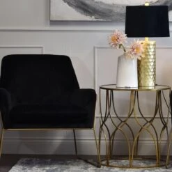 Hill Interiors Garda Glazed Liv Vase In White -Best Home Decor Store 20784 b