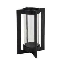 Hill Interiors Hurricane Lantern In Black