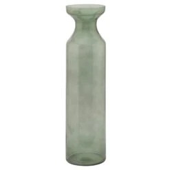 Hill Interiors Smoked Glass Fluted Vase In Sage -Best Home Decor Store 22979
