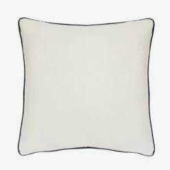 Andrew Martin Pelham Milk Cushion With Denim Piping