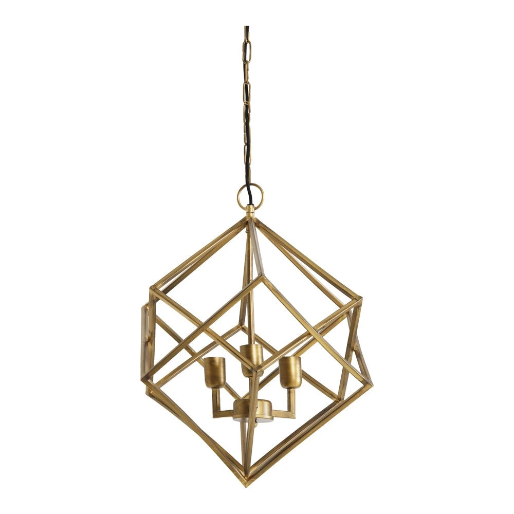 Light & Living Drizella 3 Lamp Pendant Gold 1 Light & Living Drizella 3 Lamp Pendant Gold