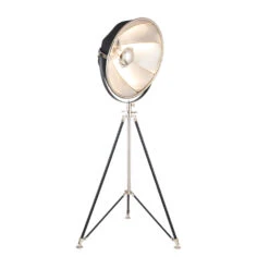 Olivia's Elliani Metal Tripod Floor Lamp In Black And Silver -Best Home Decor Store 32 099 K zz 002