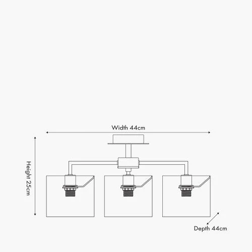 Olivia's Eliana Matt Black & Ivory 3 Light Pendant 4 Olivia's Eliana Matt Black & Ivory 3 Light Pendant - Image 4