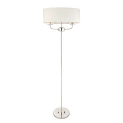 Olivia's Nyla Floor Lamp Bright Nickel