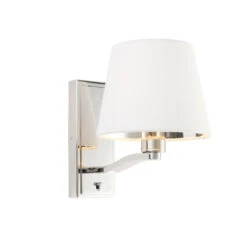 Olivia's Small Scout Wall Light In Bright Nickel