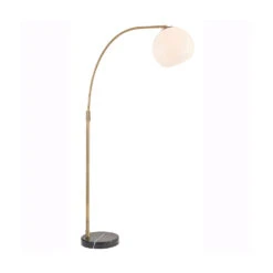 Gallery Interiors Otto Floor Lamp In Black Marble