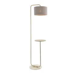 Olivia's Cora Floor Lamp In Champagne
