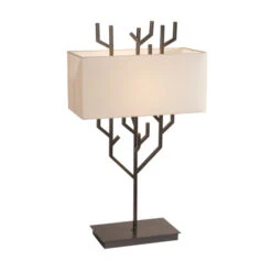 RV Astley Lorcan Table Lamp In Dark Brass Finish