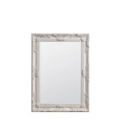 Gallery Interiors Hampshire Rectangle Mirror Cream