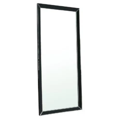 Gallery Interiors Luna Leaner Mirror In Black