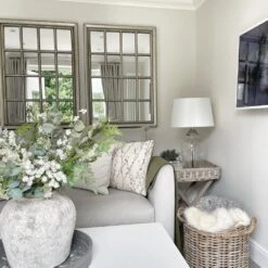 Gallery Interiors Ashmore Mirror Antique Silver -Best Home Decor Store 5055999253161 1