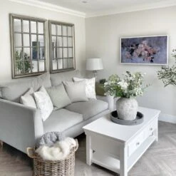 Gallery Interiors Ashmore Mirror Antique Silver -Best Home Decor Store 5055999253161 2