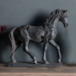 Gallery Interiors Tamir Antique Horse Statue -Best Home Decor Store 5055999253871 2