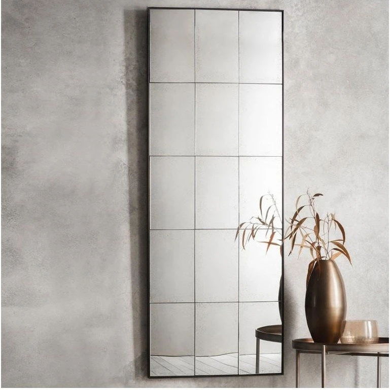 Gallery Interiors Boxley Antique Window Pane Mirror 3 Gallery Interiors Boxley Antique Window Pane Mirror - Image 3