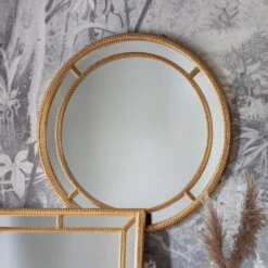 Gallery Interiors Sinatra Mirror In Gold -Best Home Decor Store 5056315929326 1