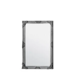 Gallery Interiors Fiennes Rectangle Mirror In Silver