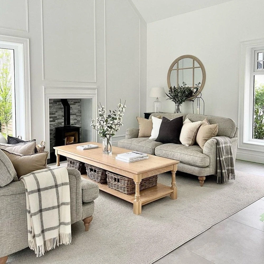 Gallery Interiors Eccleston Round Mirror In Natural 6 Gallery Interiors Eccleston Round Mirror In Natural - Image 6