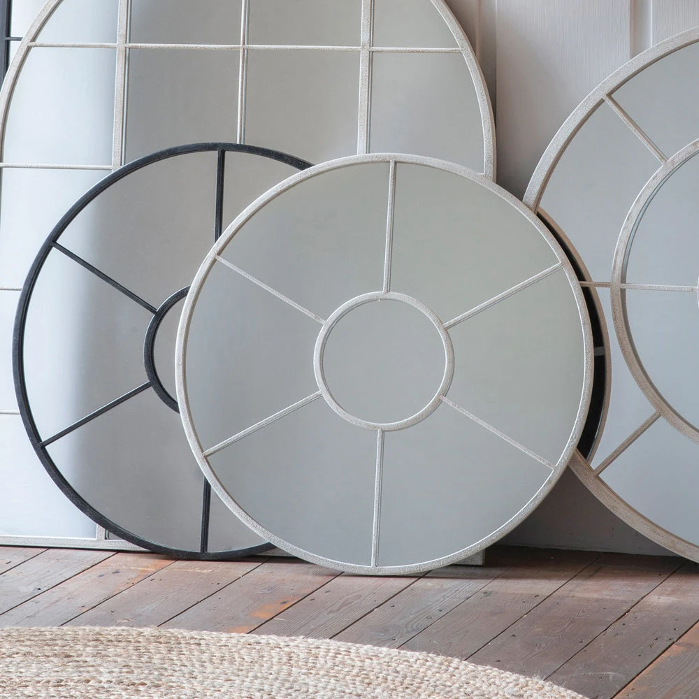 Gallery Interiors Valence White Wall Mirror 2 Gallery Interiors Valence White Wall Mirror - Image 2