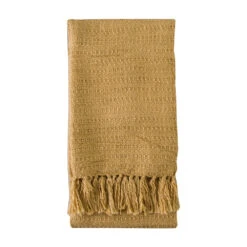 Gallery Interiors Acrylic Textured Throw In Sand