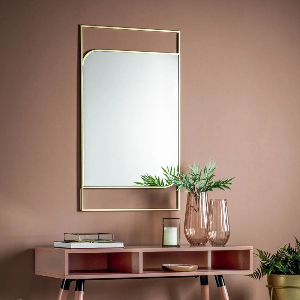 Gallery Interiors Ward Mirror Champagne 2 Gallery Interiors Ward Mirror Champagne - Image 2