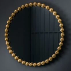 Gallery Interiors Selena Round Wall Mirror Gold -Best Home Decor Store 5059413703522 4 5 31102023181203