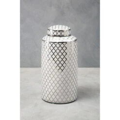 Premier® Olivia's Renne Jar White And Silver -Best Home Decor Store 5505178 liv 02