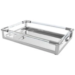 Premier® Olivia's Luxe Collection - Silver And Acrylic Tray -Best Home Decor Store 5505717 Medium 20