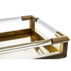 Premier® Olivia's Luxe Collection - Gold And Acrylic Tray -Best Home Decor Store 5505721 mac 02 Medium 20