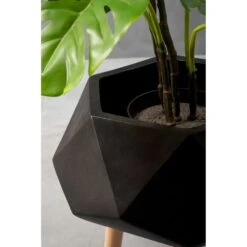 Olivia's Daniel Planter Multifaceted Black | Outlet -Best Home Decor Store 5505782 liv 02 1c5ef6e1 92af 442b b5f0 576c26e6fbbe
