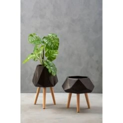 Olivia's Daniel Planter Multifaceted Black | Outlet -Best Home Decor Store 5505782 liv 05 ca53af12 b42c 4102 bb3c f00fa146a07b