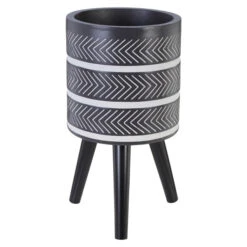 Premier® Olivia's Daniel Planter Chevron Black -Best Home Decor Store 5505800 5505800 01 1 a2dc1c8c bfcc 407c 9151 55cc524d420b