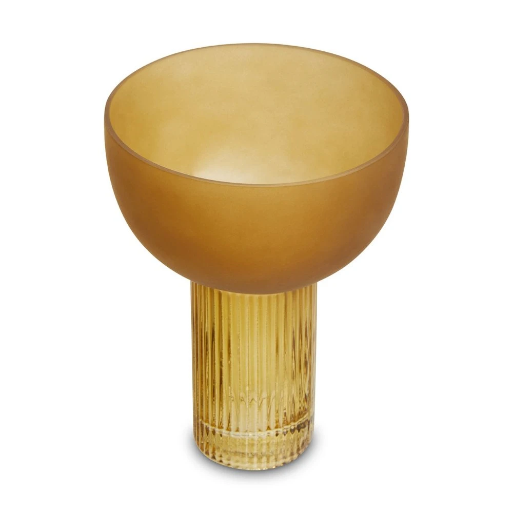 Premier® Olivia's Esme Small Glass Vase In Ochre 2 Premier® Olivia's Esme Small Glass Vase In Ochre - Image 2