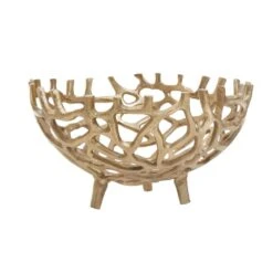 Premier® Olivia's Pramoda Small Coral Effect Bowl In Gold