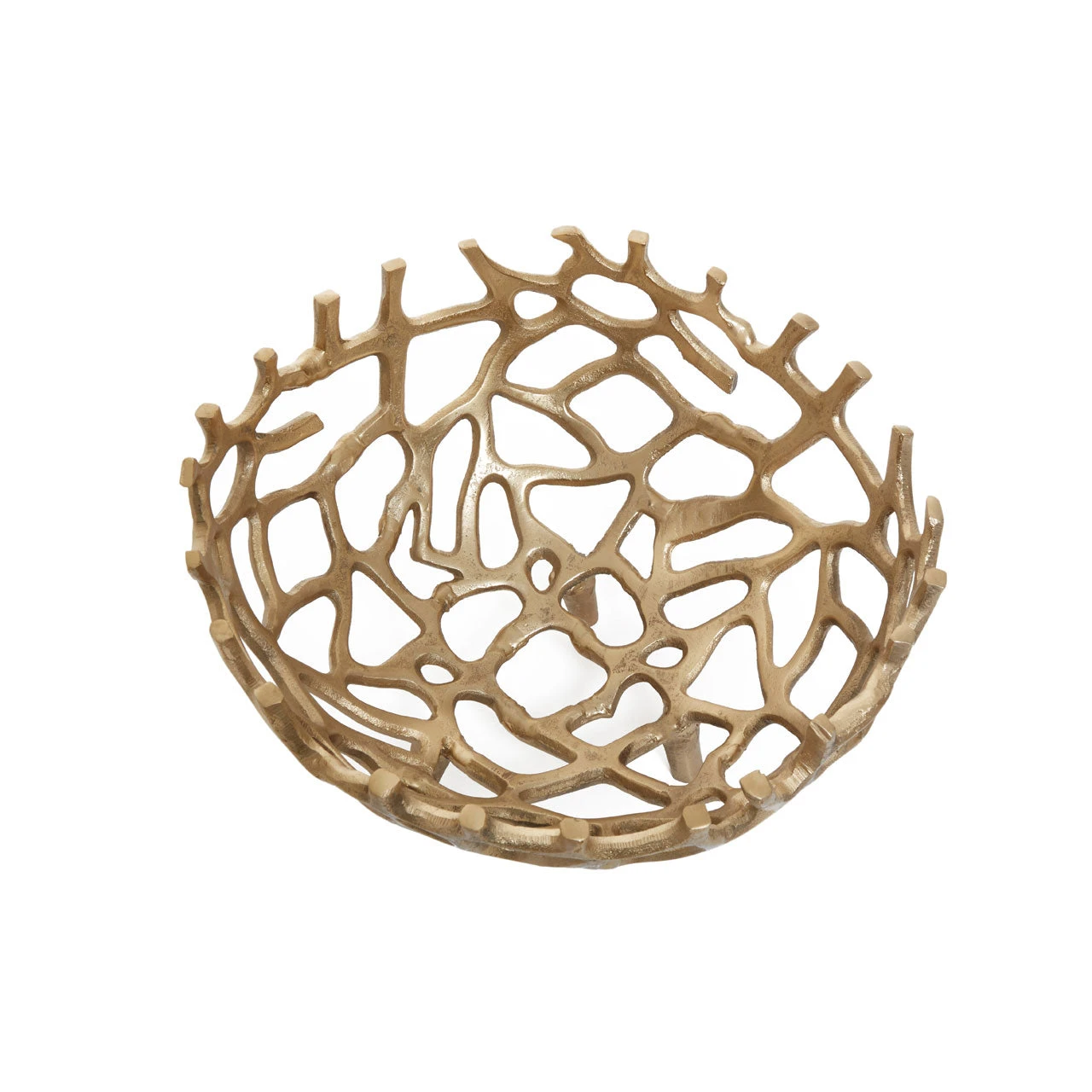 Olivia's Pramoda Small Coral Effect Bowl In Gold | Outlet 2 Olivia's Pramoda Small Coral Effect Bowl In Gold | Outlet - Image 2