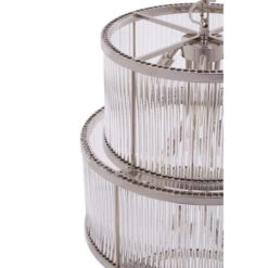 Premier® Olivia's Salsa 3 Tier Drum Chandelier Nickel Finish -Best Home Decor Store 5511426 03